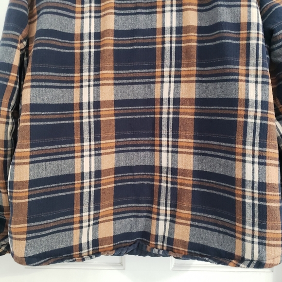 Legendary Outfitters Men Plaid Flannel Shacket XL Hood Quilted Liner Barn Chores - Picture 6 of 12